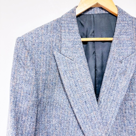 G.P. PEDRINI Vintage grey wool blazer | Double breasted retro suit | Size 44R * - Picture 2 of 8
